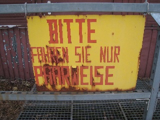 Hinweisschild