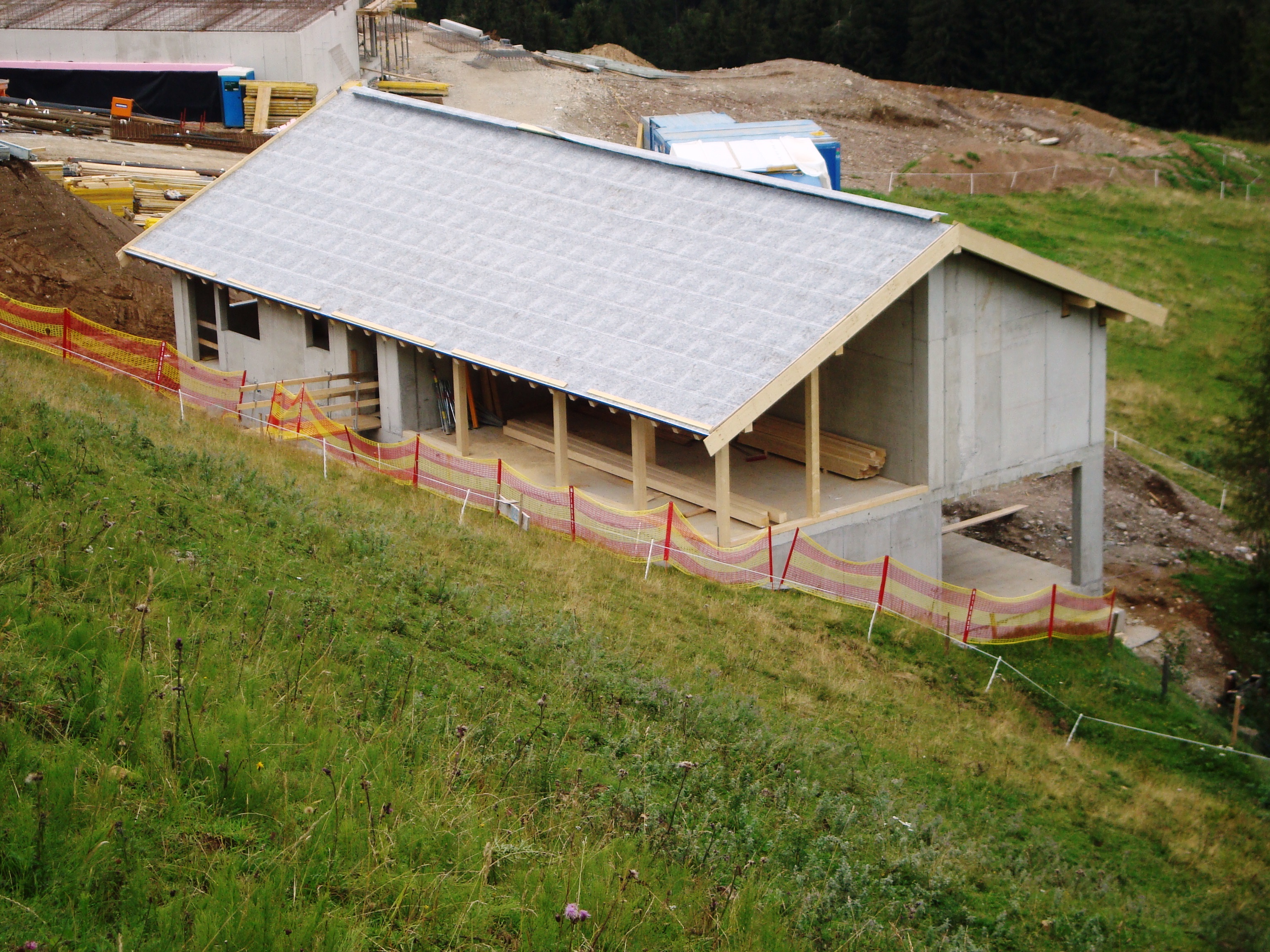 Neuer Landwirtschaftlicher Stadl an der Kraftalm