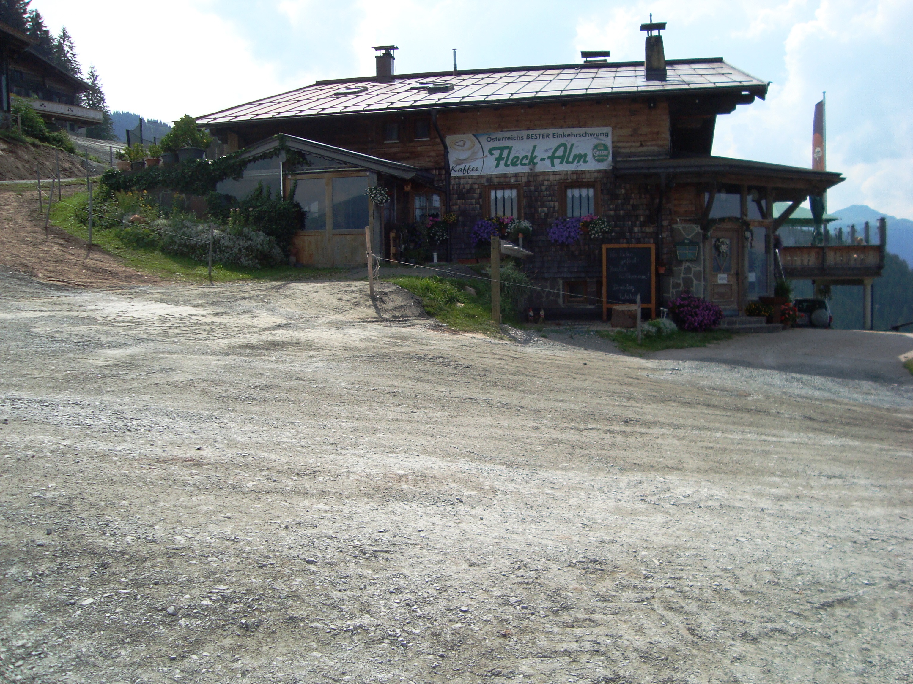 Fleckalm kleiner Parkplatz