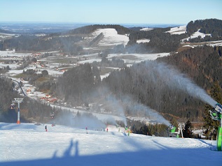 Abfahrt am Gratlft